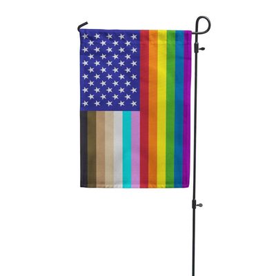 For All Rainbow U.S. Garden Flag