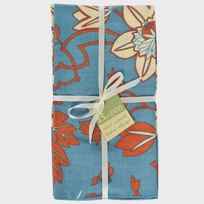 Napkins set of 4 | Passion Flower Blue Spice