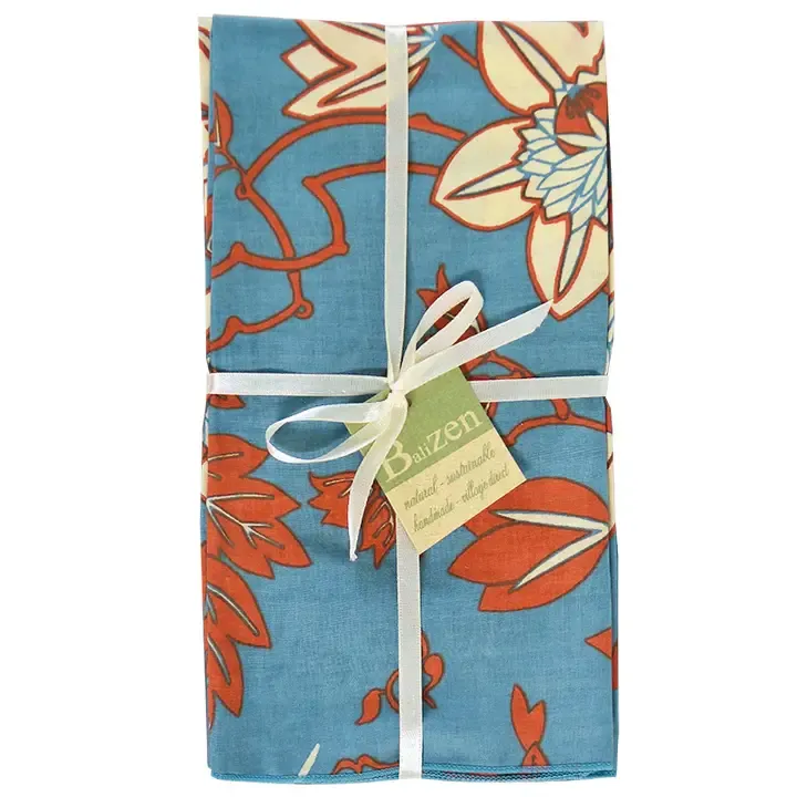 Napkins set of 4 | Passion Flower Blue Spice