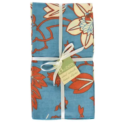 Napkins set of 4 | Passion Flower Blue Spice