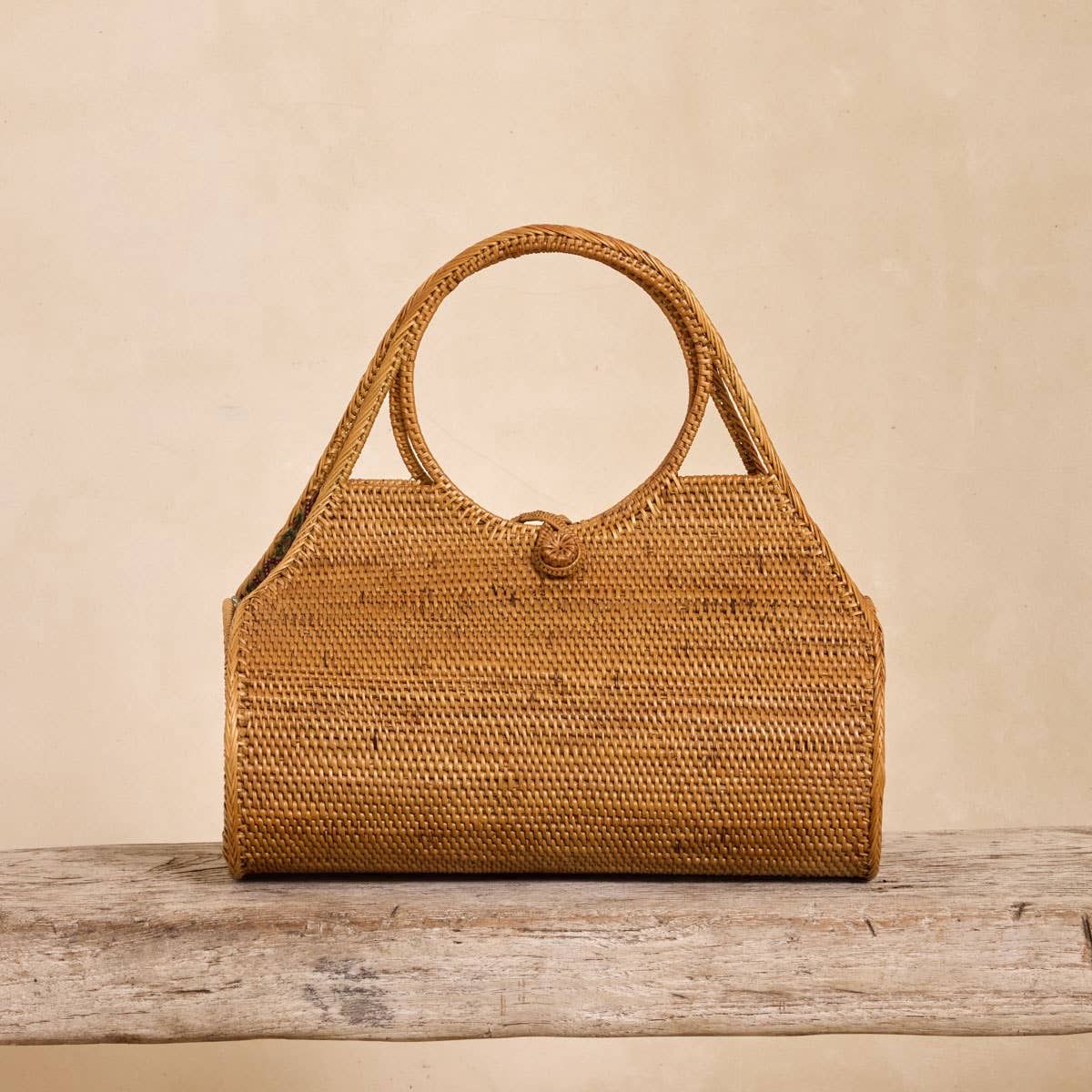 Ata Vine Handwoven Roll Handbag