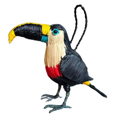 Toucan - Palm Fiber Bird Ornament