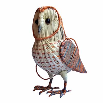 Barn Owl - Palm Fiber Ornament