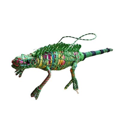 Iguana - Palm Fiber Ornament