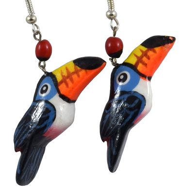 Toucan Balsa Wood Earrings