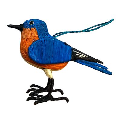 Bluebird  - Palm Fiber Ornament