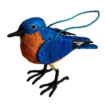 Bluebird  - Palm Fiber Ornament