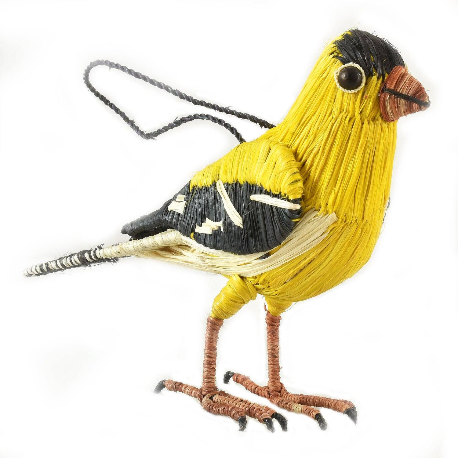 Goldfinch - Palm Fiber Bird Ornament