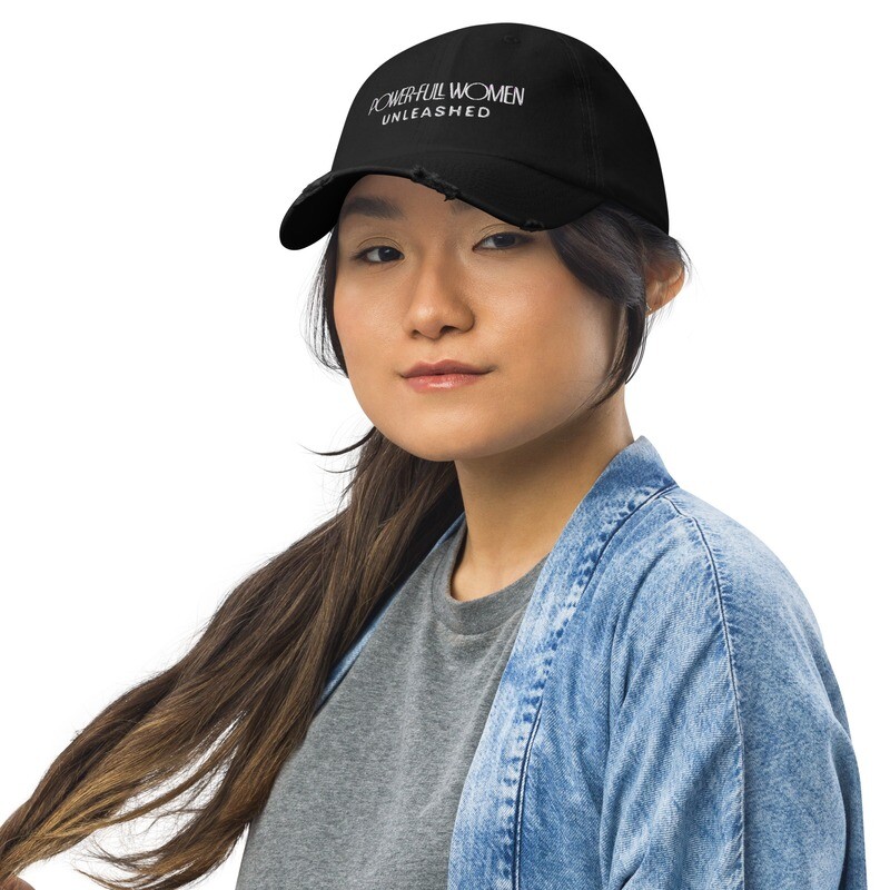 UNLEASHED distressed baseball cap