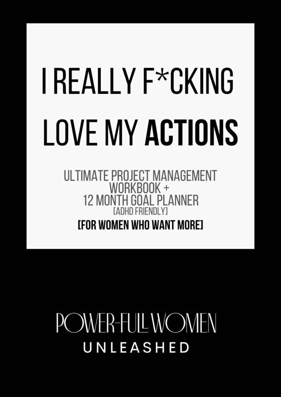 I Really F*cking Love My ACTIONS - Project Management Workbook and 2023 Planner