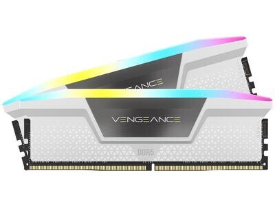 Corsair Vengeance RGB 32GB (16x2GB) DDR5 5200MHz CL40 RAM (Black, CMH32GX5M2B5200C40W)