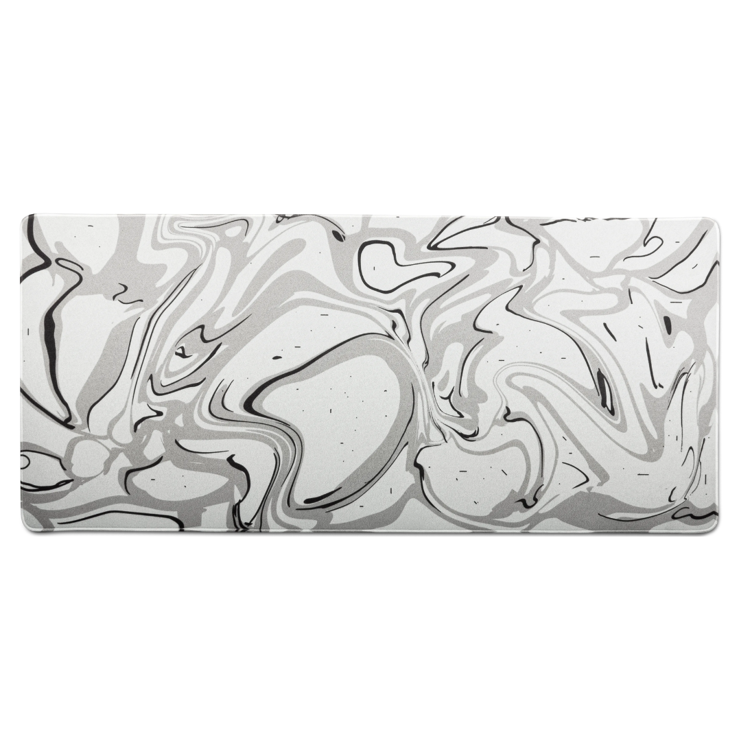 White Marble Desk mat