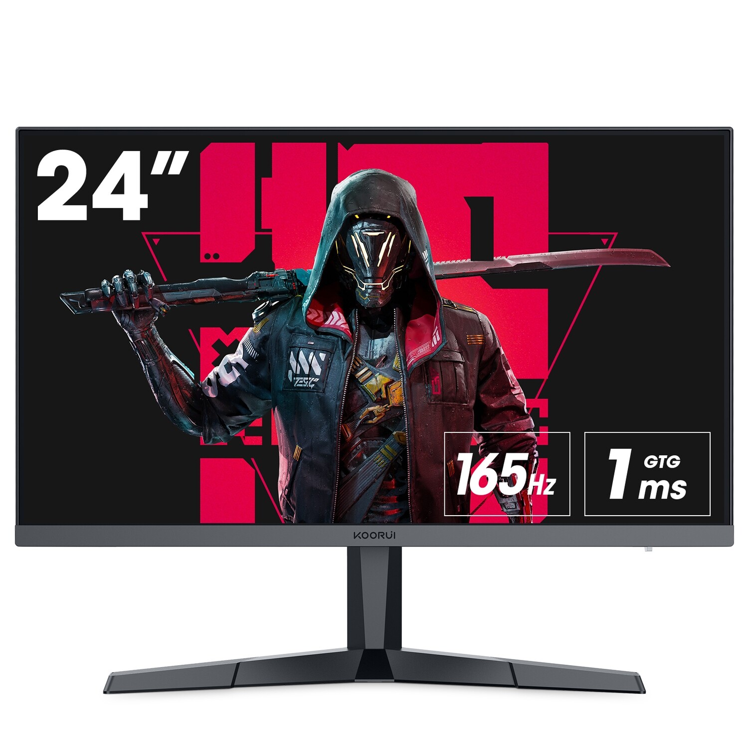 KOORUI 24E3 24 Inch IPS FHD 165Hz 1ms Gaming Monitor (Black)