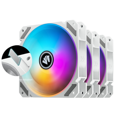 ASIAHORSE TSUKINO 3 Pack ARGB 120mm Fans (White)