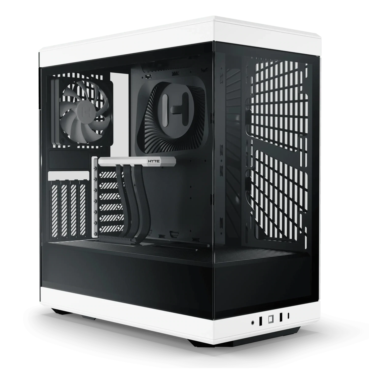 HYTE Y40 ATX Case with PCIE 4.0 Riser Cable (Black/White)