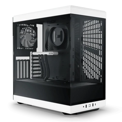 HYTE Y40 ATX Case with PCIE 4.0 Riser Cable (Black/White)