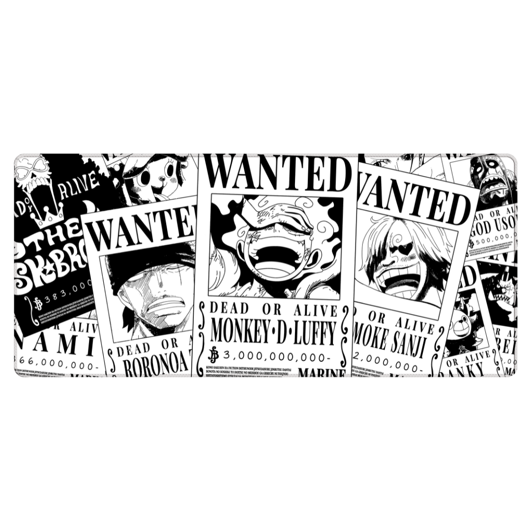 THE STRAW HATS BOUNTIES (BLACK/WHITE) Mousepad