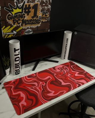 RED x MARBLE Mousepad