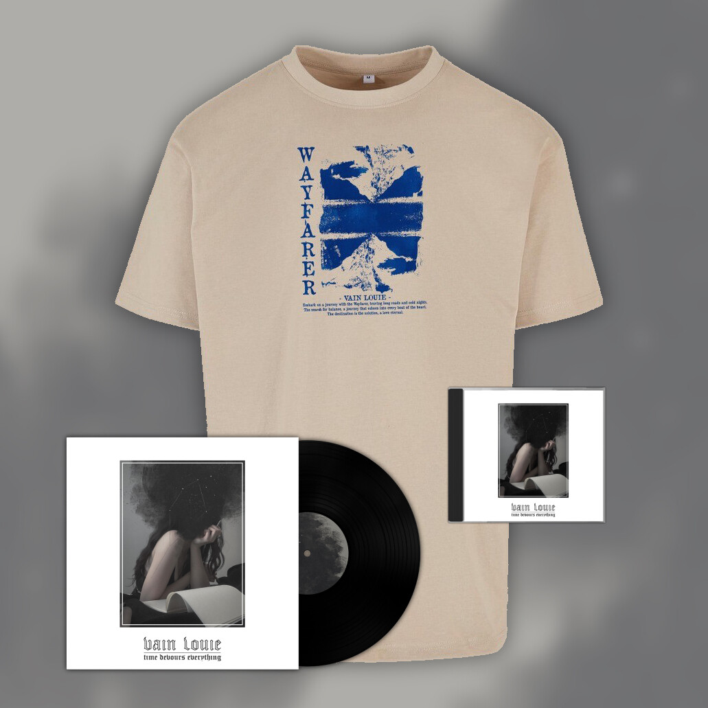 Vinyl + T-Shirt (oversized) + Free CD - TIME DEVOURS EVERYTHING