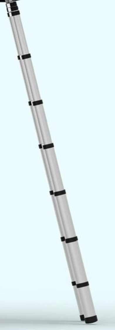 ALL4DAKTENTEN®  daktent telescoopladder - 230 cm lang