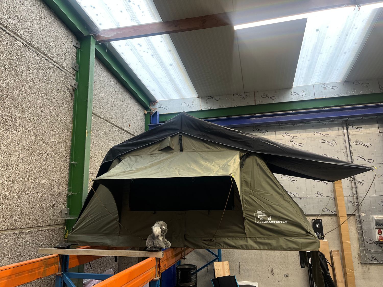 All4Daktenten Mawson Peak - 160cm Daktent Groen/zwart ( DIRECT LEVERBAAR )
