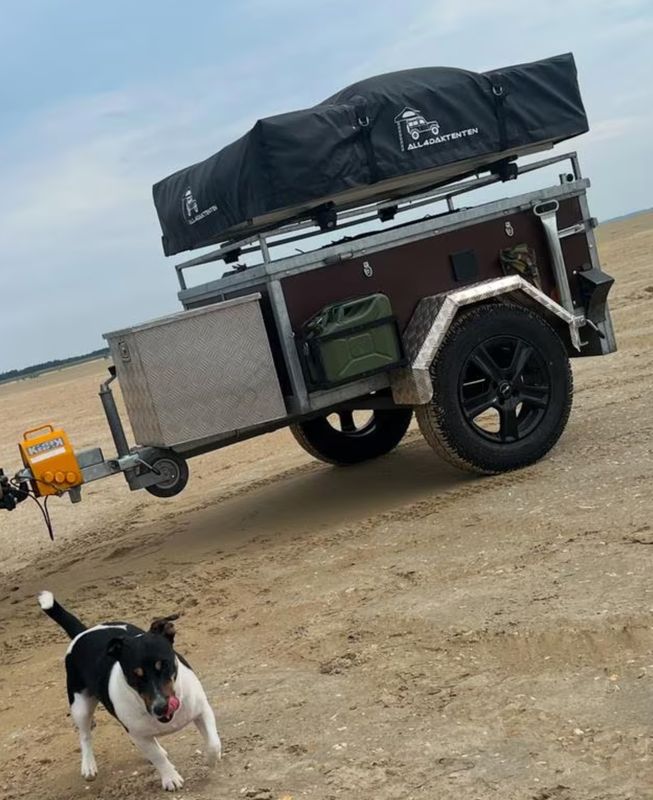 Bagagekar/trailer - incl daktent 2 persoons All4Daktenten  Bagagekar/trailer - incl daktent 2 persoons All4Daktenten "Topanga"