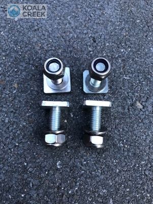 KOALA CREEK® T GLEUF SET VOOR MONTAGE LUIFEL OP ALUMINIUM DAKDRAGER (SET VAN 4)