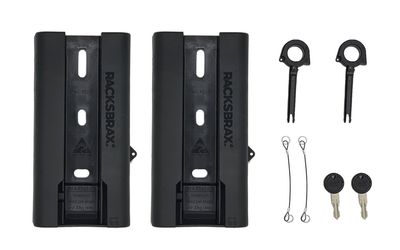 RacksBrax 9011 XD muurmontage set afsluitbaar (2 stuks-double)