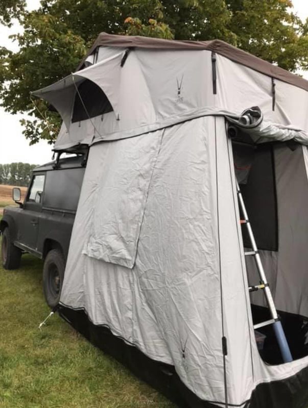 Oryx Overland - 140cm Daktent grijs 320x140x130cm inclusief ondertent