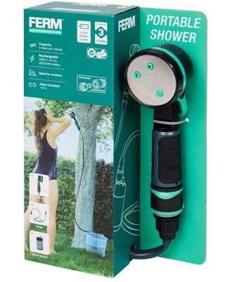 FERM draagbare douche voor tijdens de kampeertrip FERM draagbare douche voor tijdens de kampeertrip