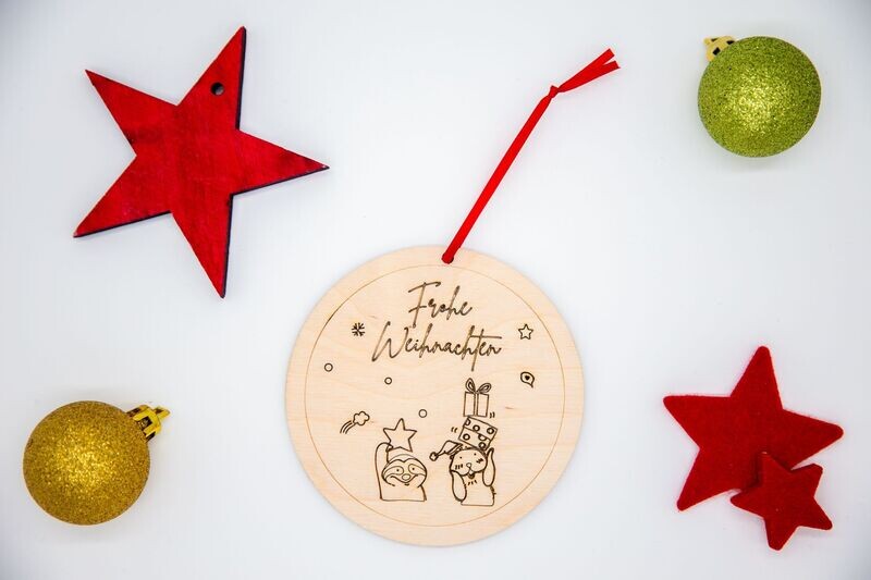 Weihnachtsbaum-Anhänger Weihnachtsbaum-Anhänger "Frohe Weihnachten"