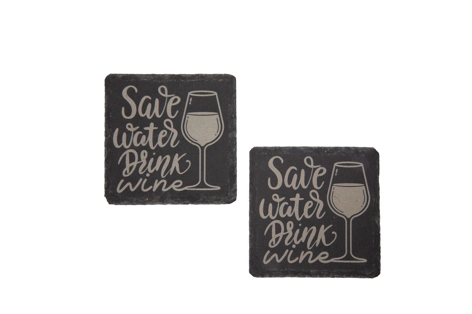 Schieferuntersetzer Wein