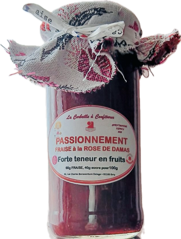 Passionnément - FRAISE à la rose de Damas