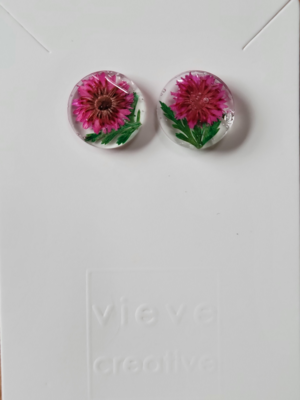 Pretty Pink Stud Earrings