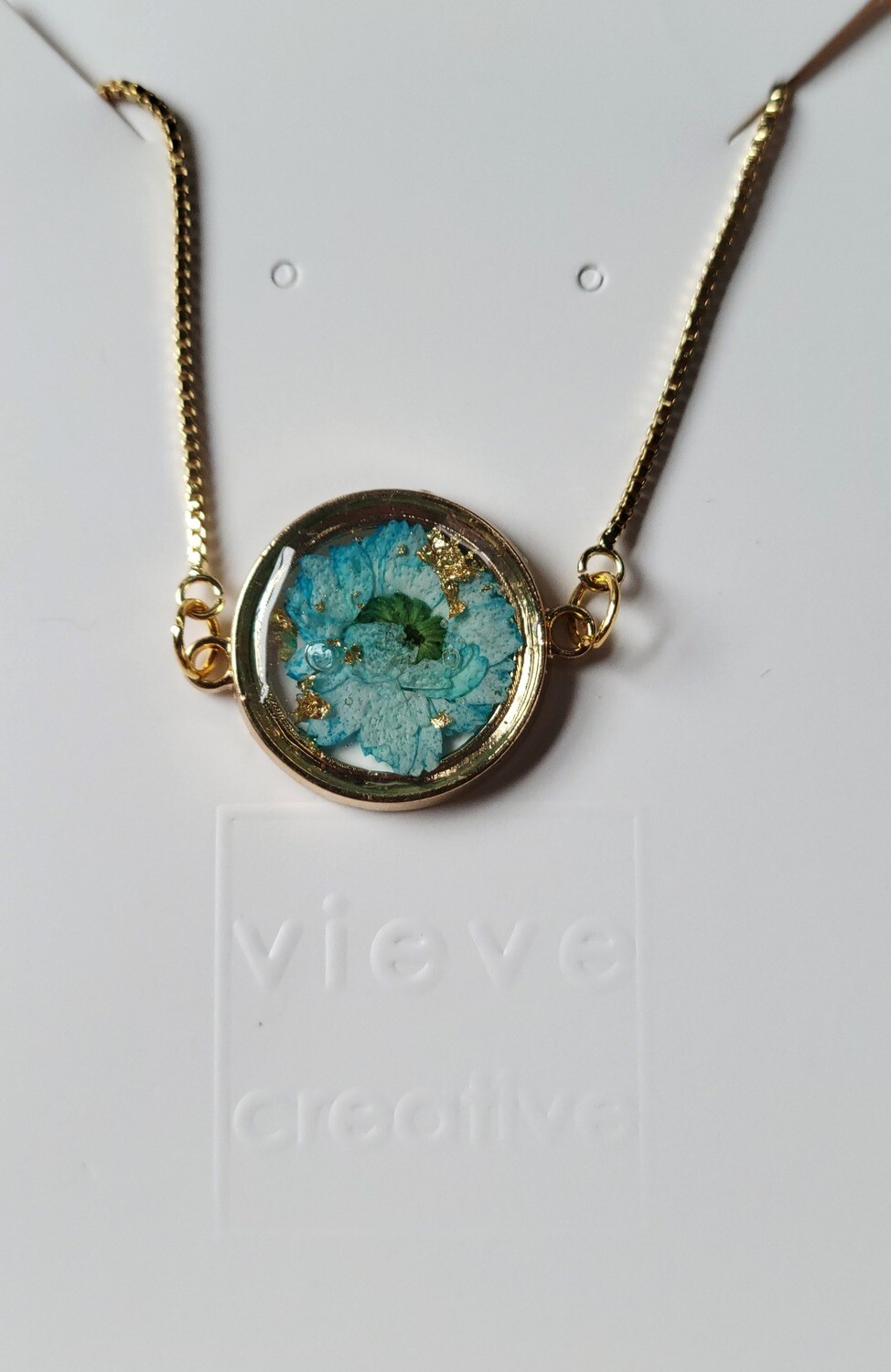 Light Blue &amp; Gold Bracelet