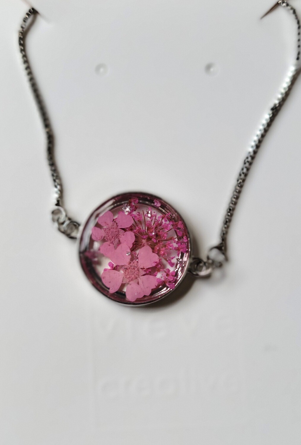 Beautiful Pink Flower Bracelet