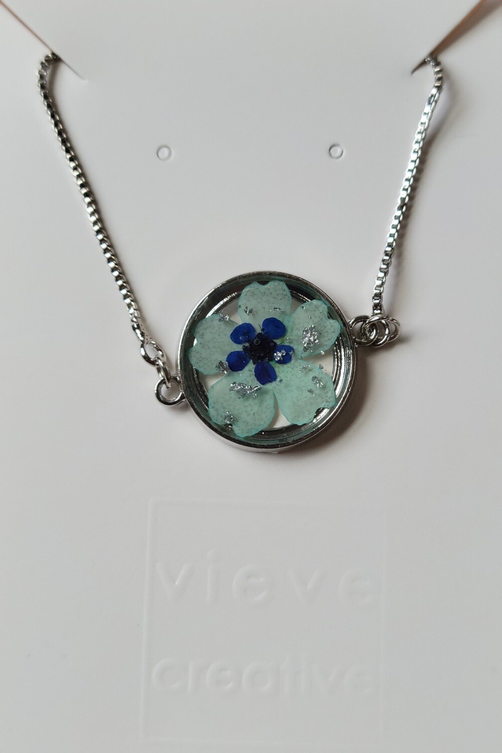 Cute Light Blue &amp; Silver Bracelet