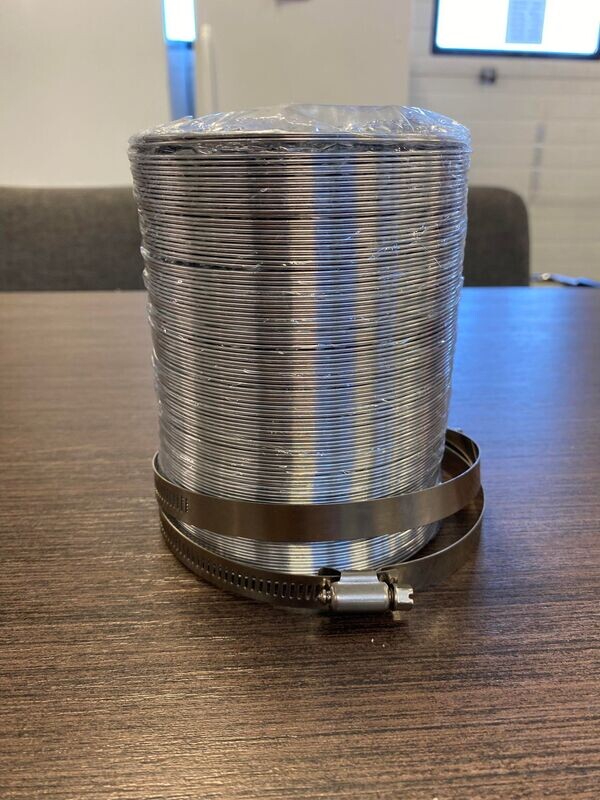 8 Ft. Dryer Vent with Clamps (NEW IN PACKAGE)