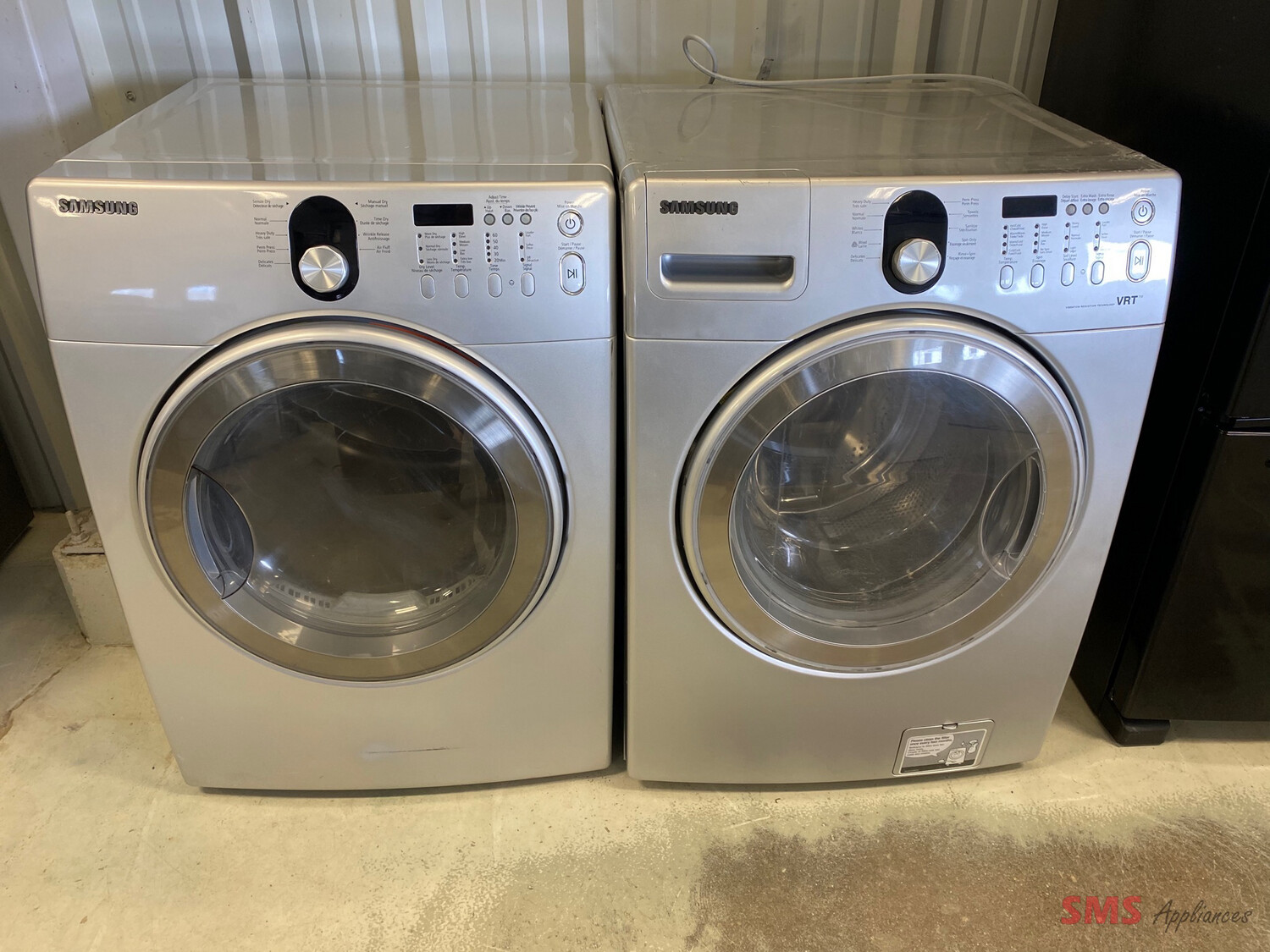 Samsung 27" Front Load Washer and Dryer Set WF218ANS/XAC​/DV218AES/XAC