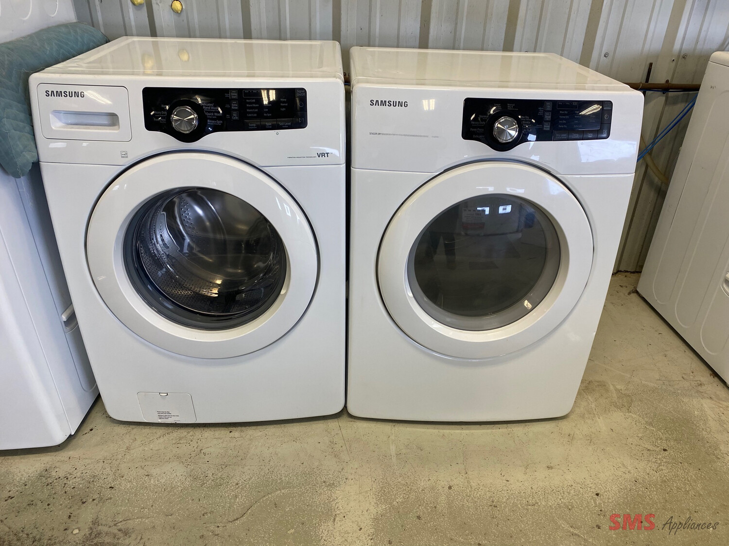 Samsung 27" Front Load Washer and Dryer Set WF210ANW/DV210AEW