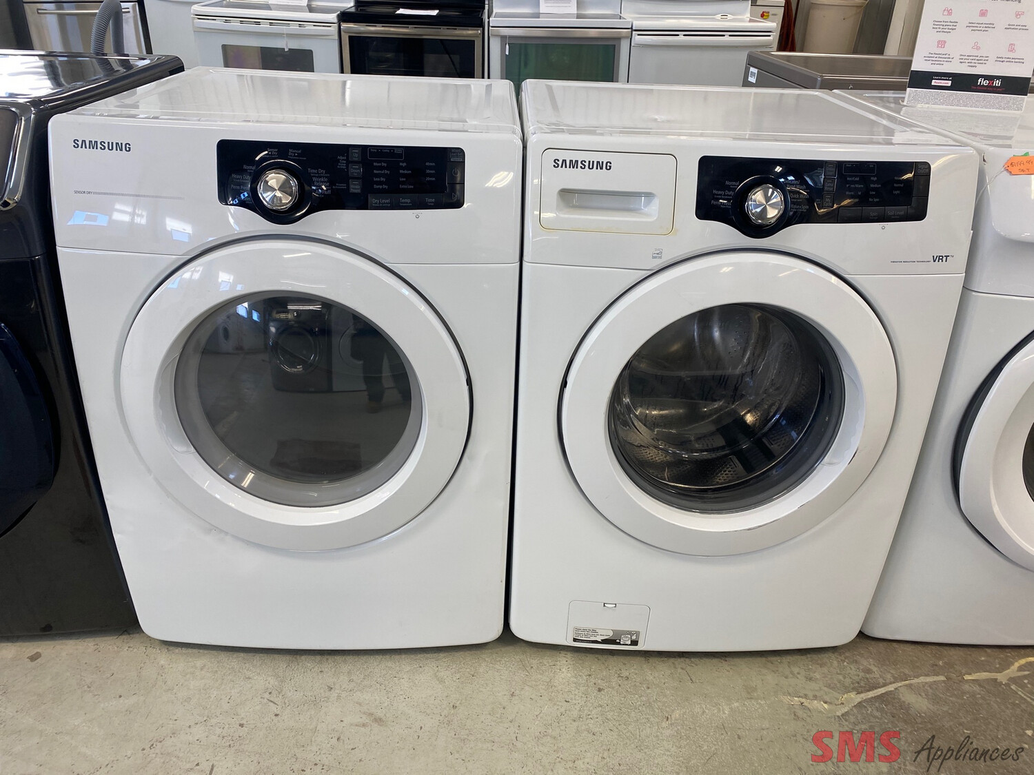 Samsung 27" Front Load Washer and Dryer Set WF210ANW/DV210AEW