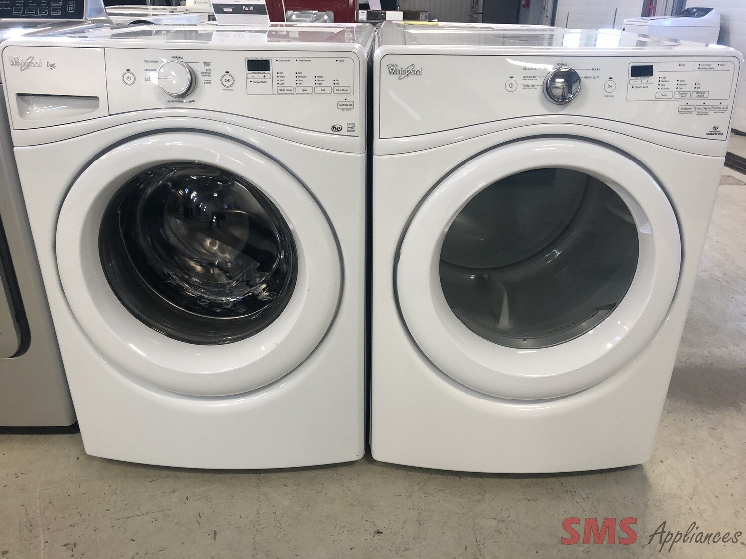 Whirlpool 27" Front Load Washer and Dryer Set WFW72HEDW0 / YWED75HEFW0