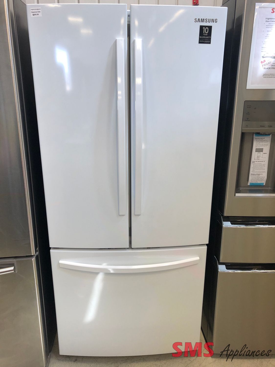 Samsung 30" French Door Refrigerator 21.8 Cu. Ft. RF220NFTAWW