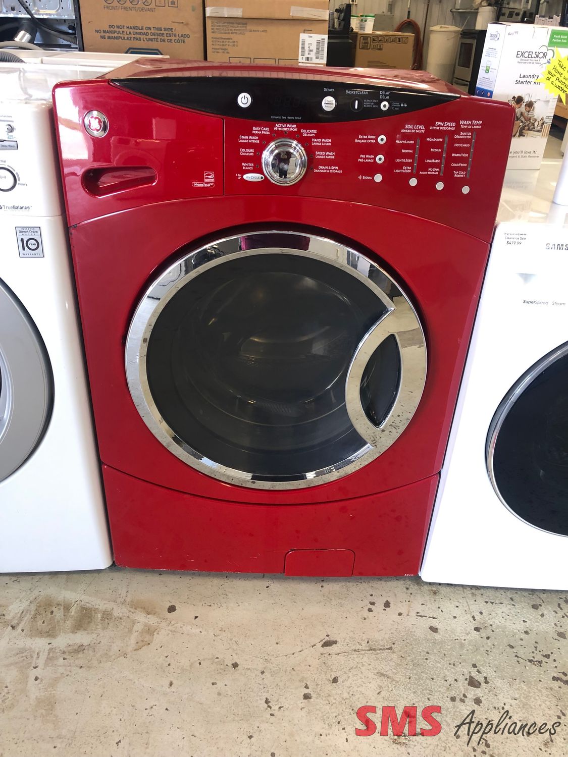 GE 27" Front Load Washer 4.0 Cu. Ft. GCVH6800JMR