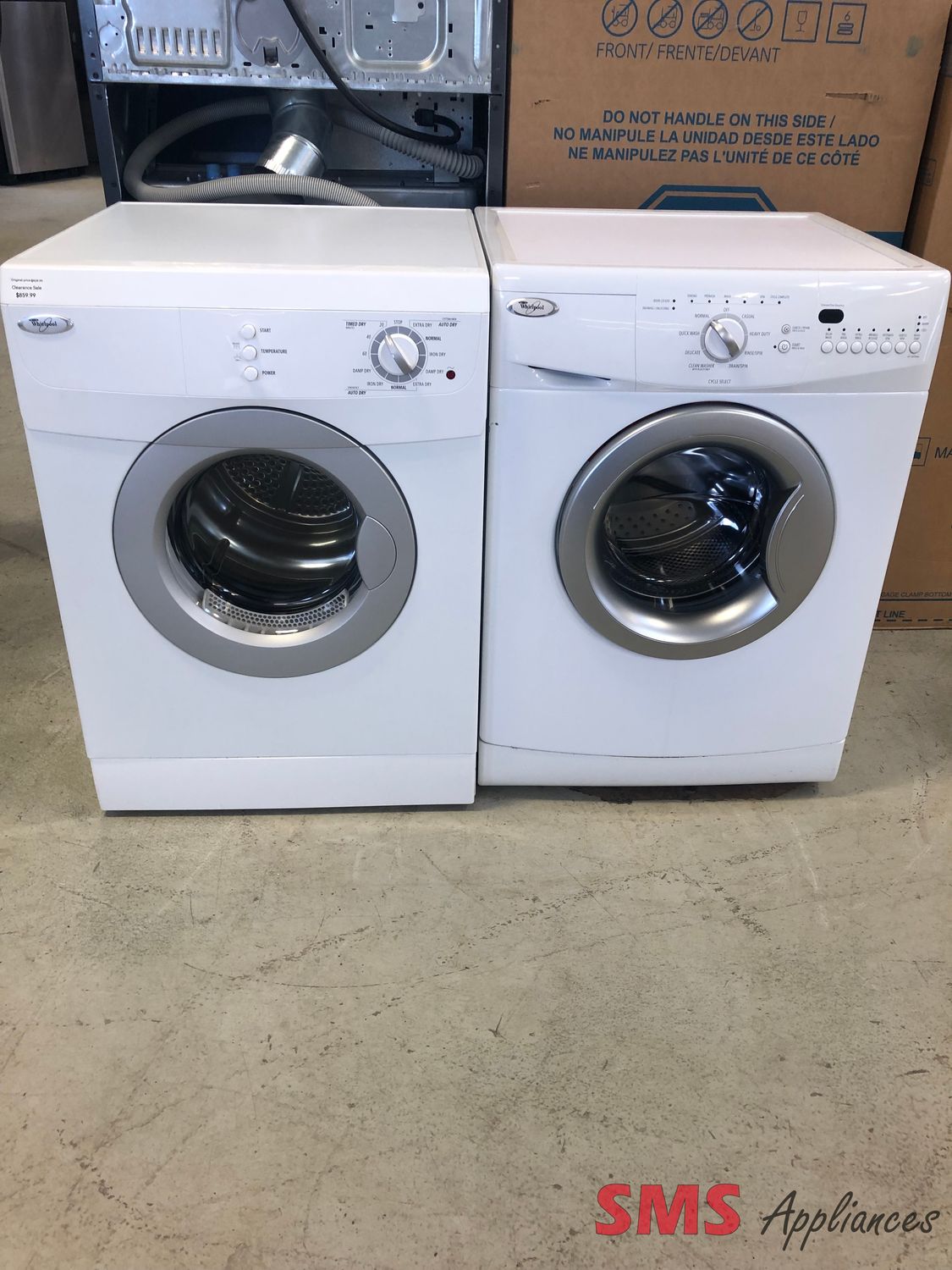 Whirlpool 24" Compact Washer and Dryer Set WFC7500VW / YWED7500VW