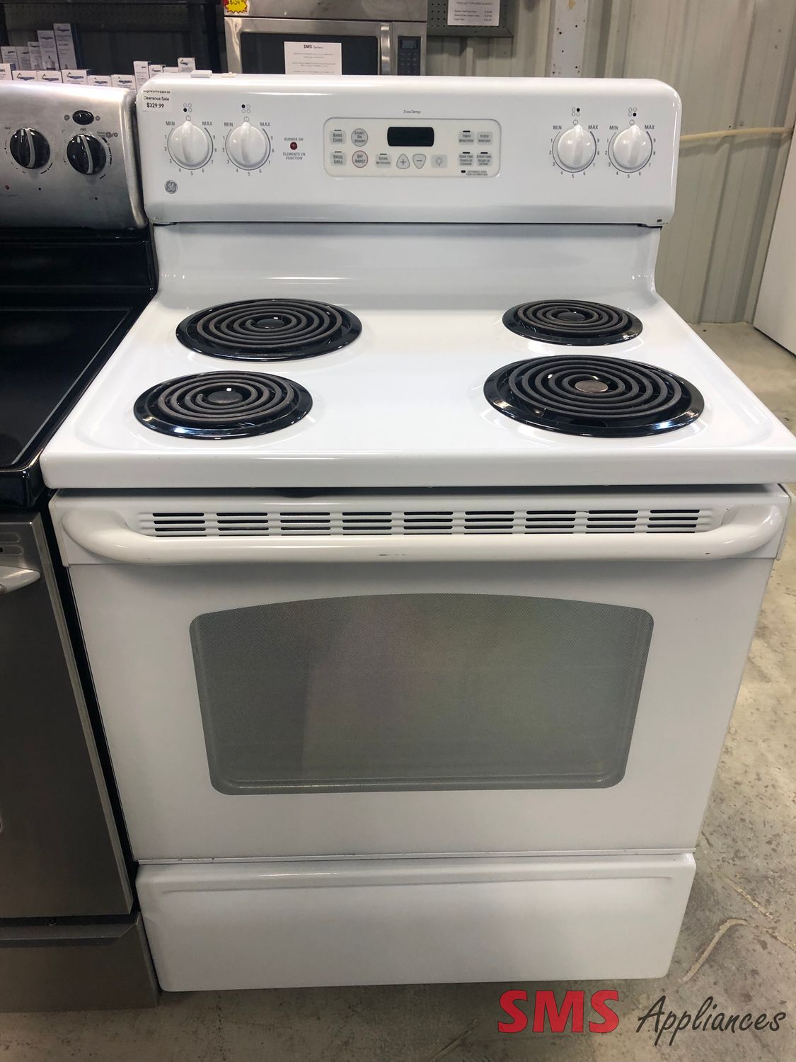 GE 30" Freestanding Electric Stove 5.0 Cu. Ft. JCBP27WL1WW