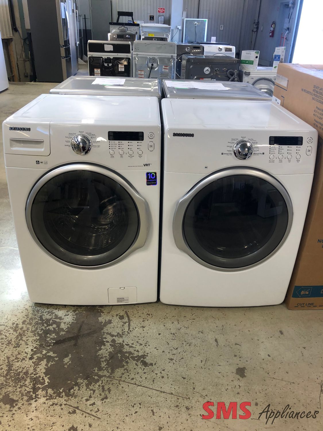 Samsung 27" Front Load Washer & Dryer Set WF330ANW / DV330AEW