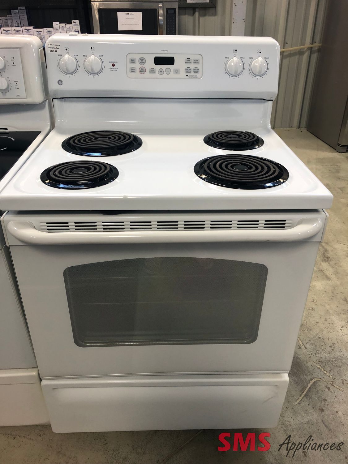 GE 30" Freestanding Electric Stove 5.0 Cu. Ft. JCBP27WL1WW