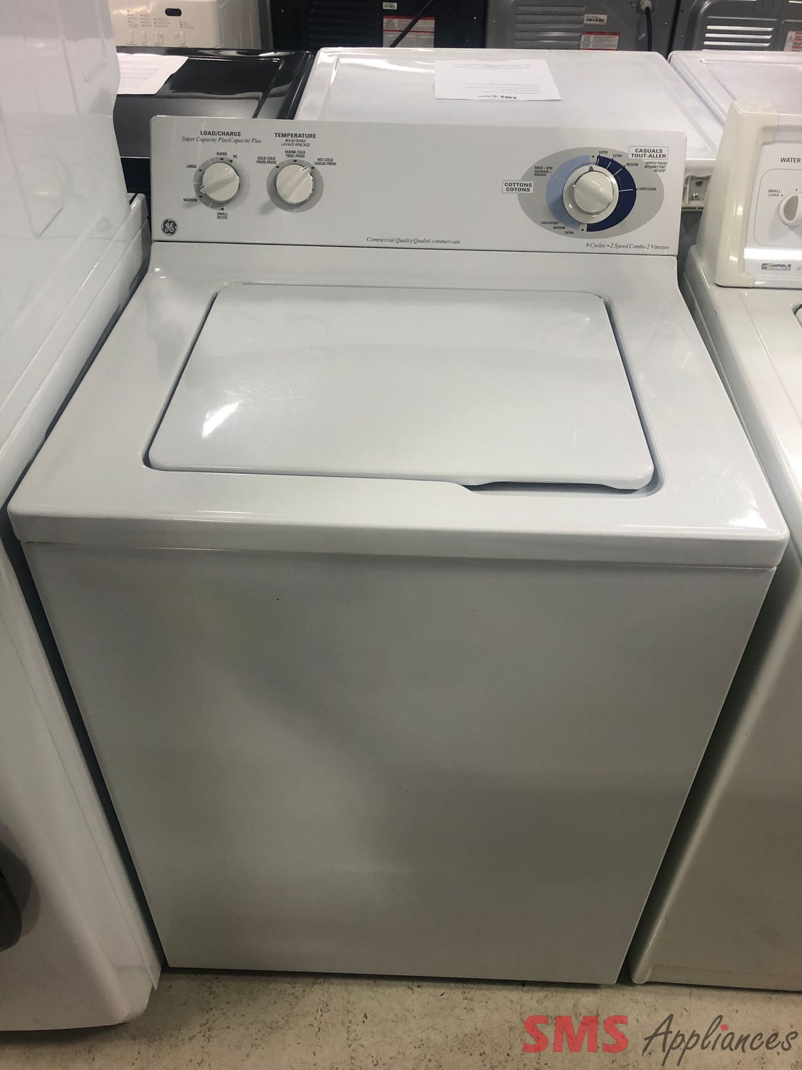 GE 27" Top Load Washer GJSRP080B0WW