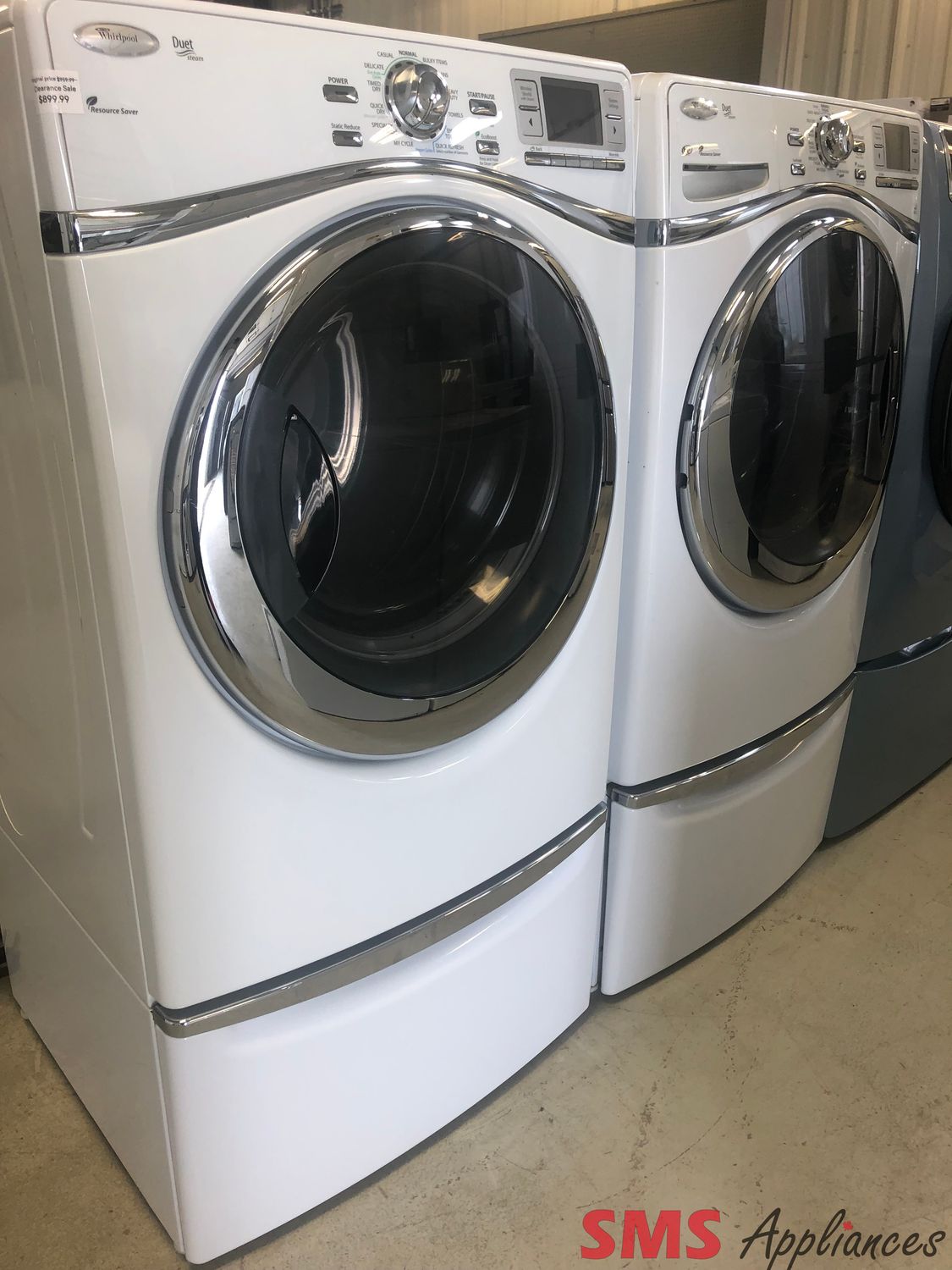 Whirlpool 27" Front Load Washer & Dryer Set WFW97HEXW2 /YWED97HEXW1